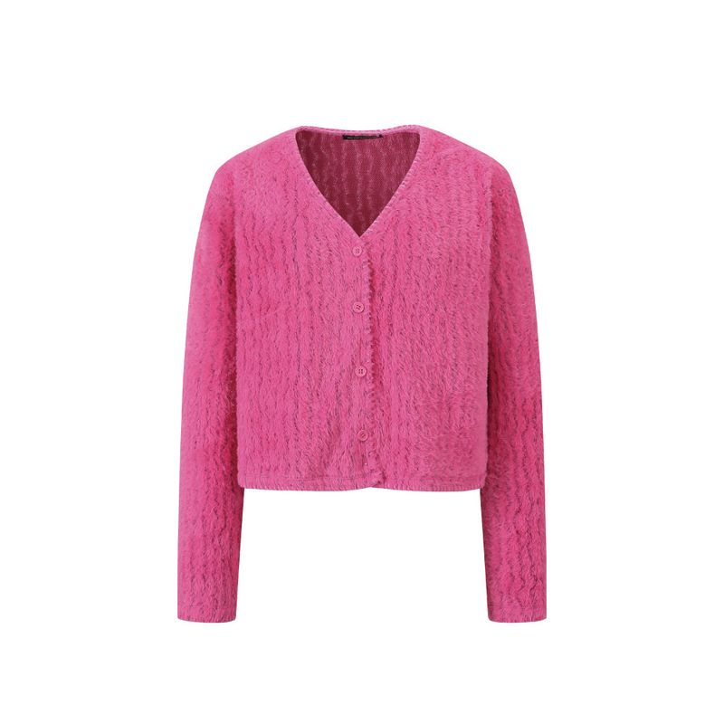 Vegan Alpaca Cardigan (PINK)