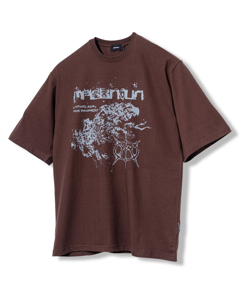 MASSNOUN(マスノウン)の「SNAKE REAL OVERSIZED SHORT T-SHIRTS MSFTS004-BR(Tops)」