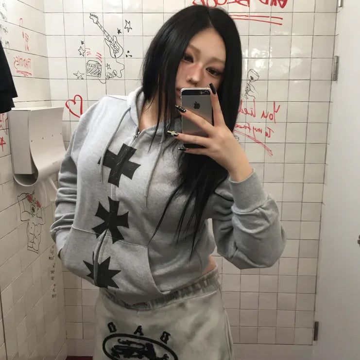 MM THREE LOGO 2WAY ZIP-UP (2 COLORS)