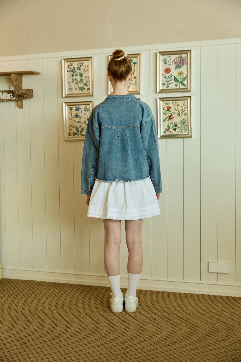 ROSETTE DENIM JACKET