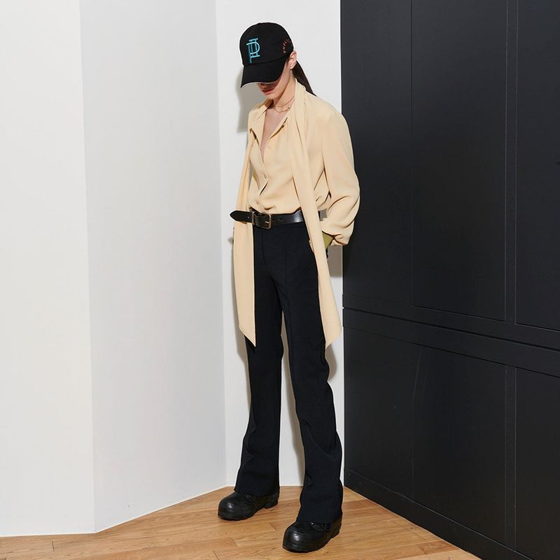MORGAN BOOTSCUT PANTS, CHARCOAL
