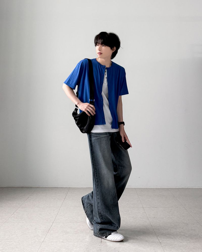 Luden Henley-Neck Sleeveless