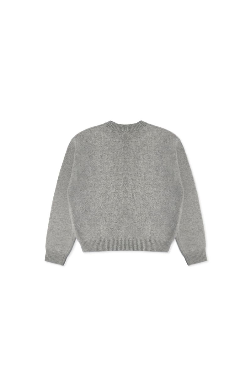 Basic crew knit_gray