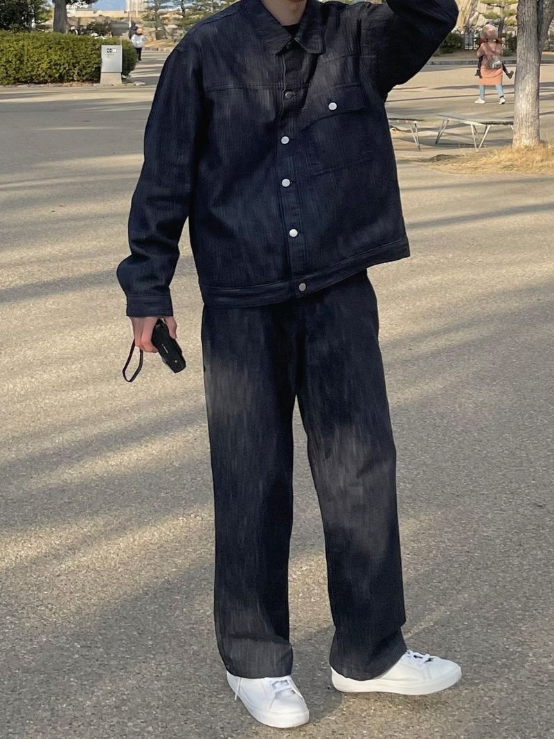 Fade set up trucker jacket