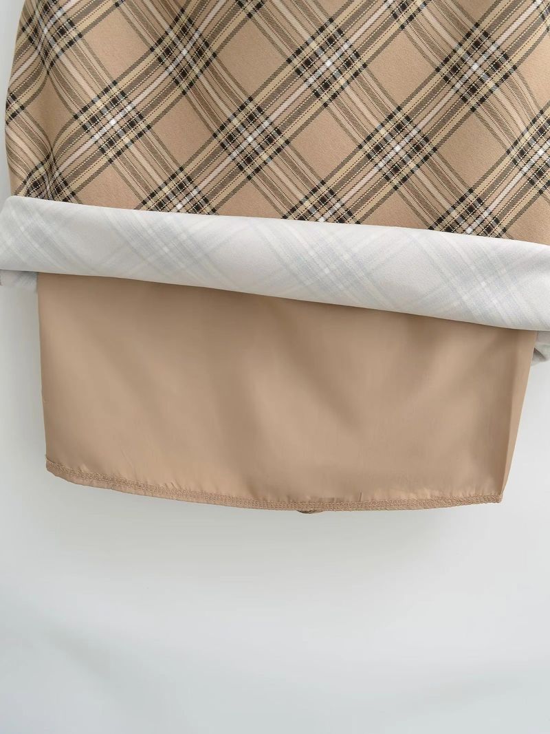 Country Check Mid Skirt