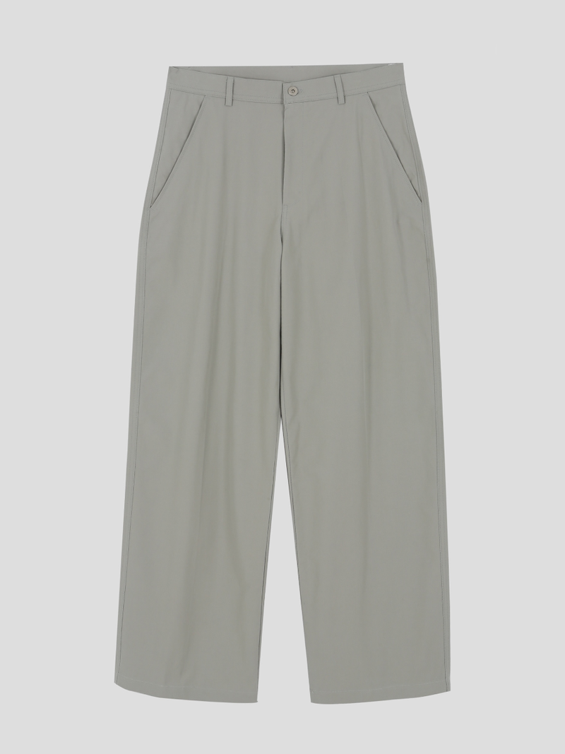 cotton wide chino pants