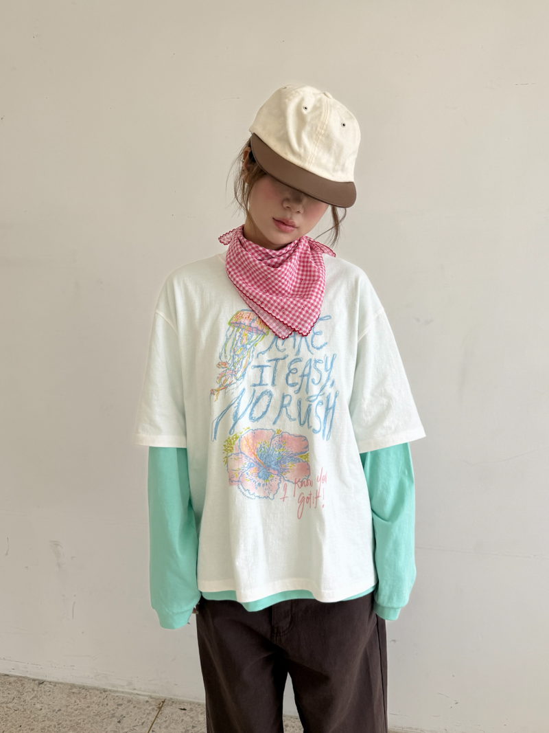 macaron long sleeveless T