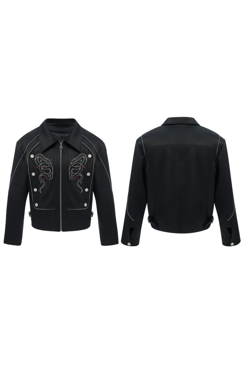 Sequin Embroidered Track Jacket