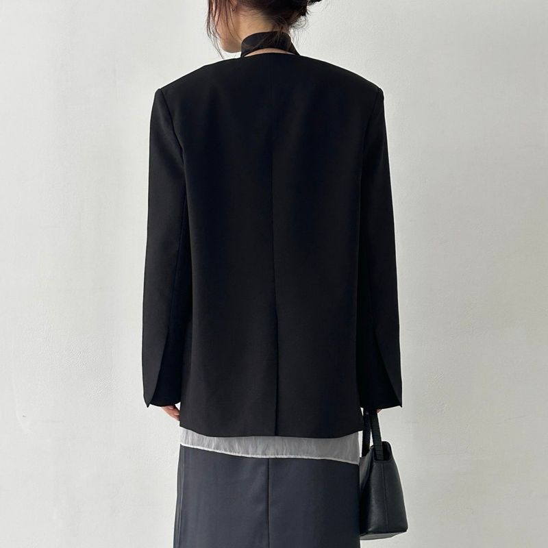 Tie Detail Blazer - 2colors