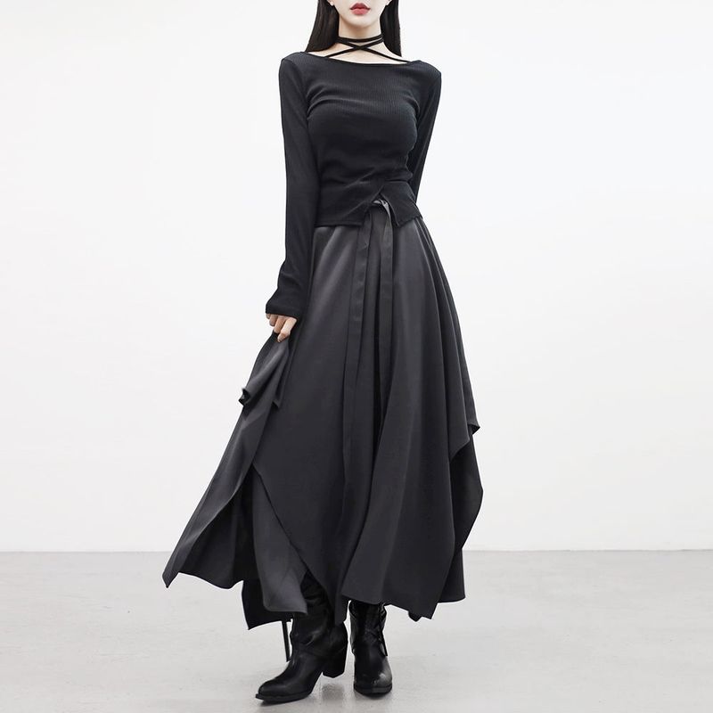 Prène Flared Wrap Skirt