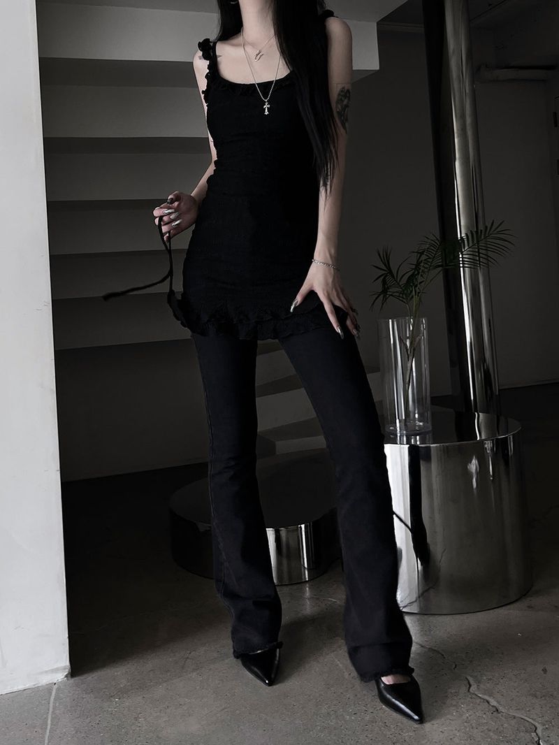 mini frill sleeveless one-piece (2color)