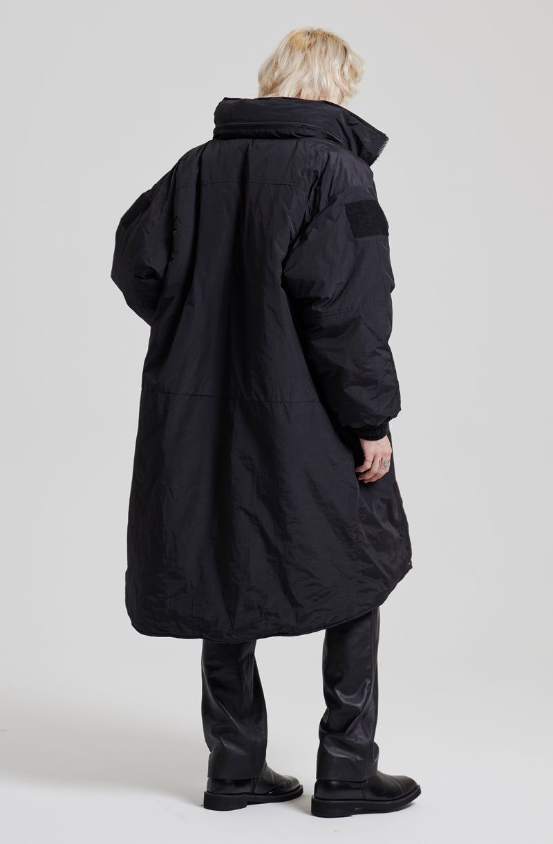 MOSS 2 HIGH-NECK HOOD PARKA [BLACK]