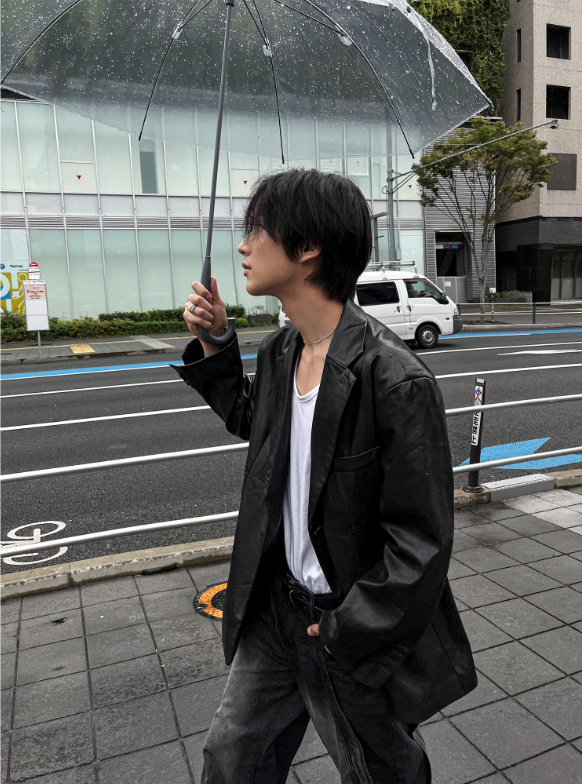 Low Classic Leather Blazer Jacket