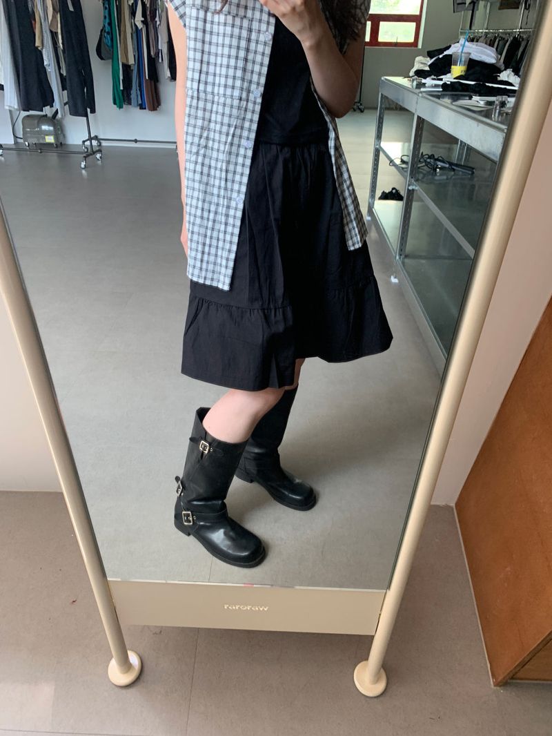v midi skirt (3color) 