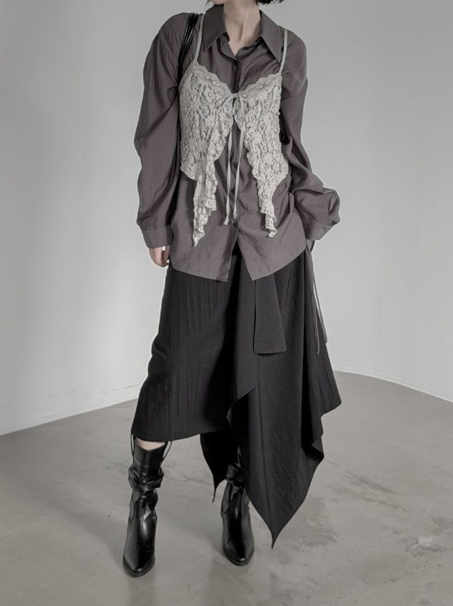 Sia Layered Unbalanced Skirt