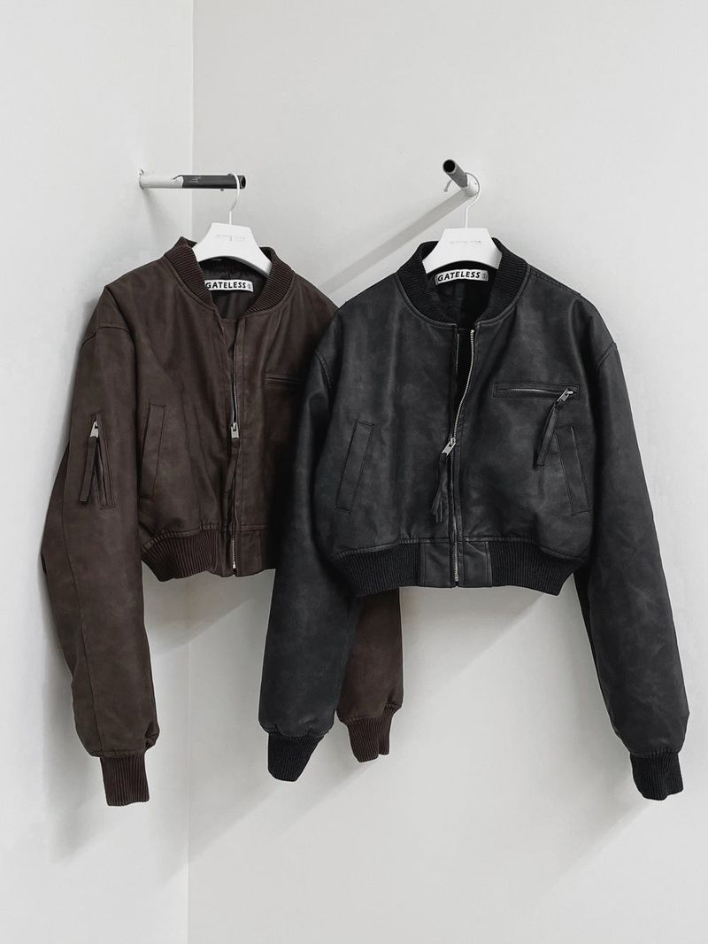 VINTAGE LEATHER JUMPER