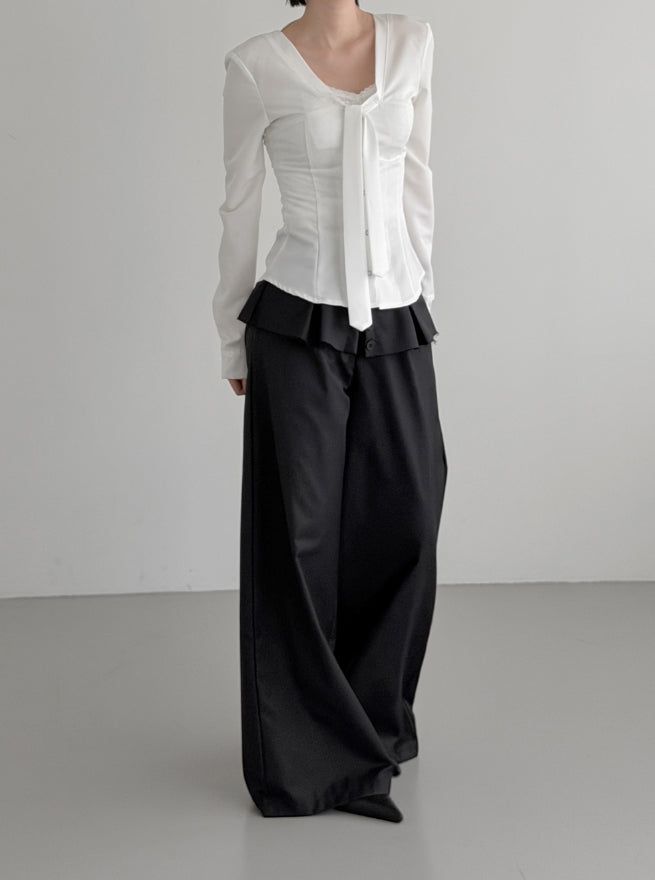 Eve Tie Snap Blouse
