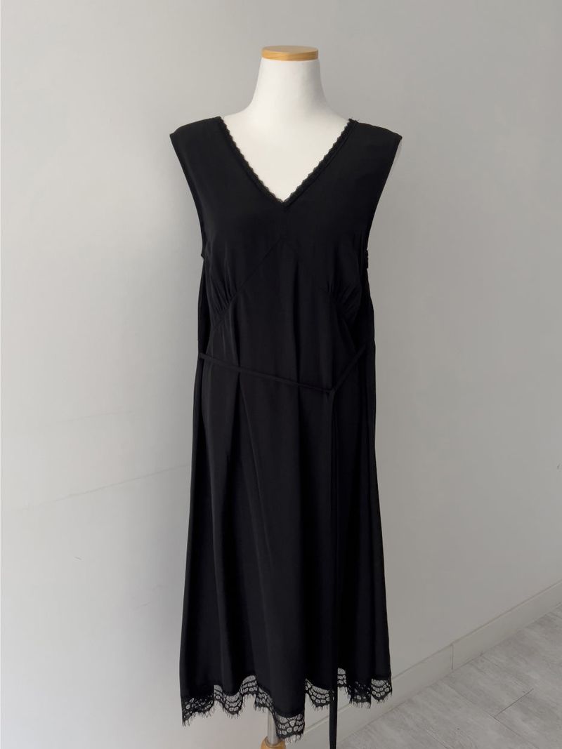 Akaya Satin Lace Long One Piece