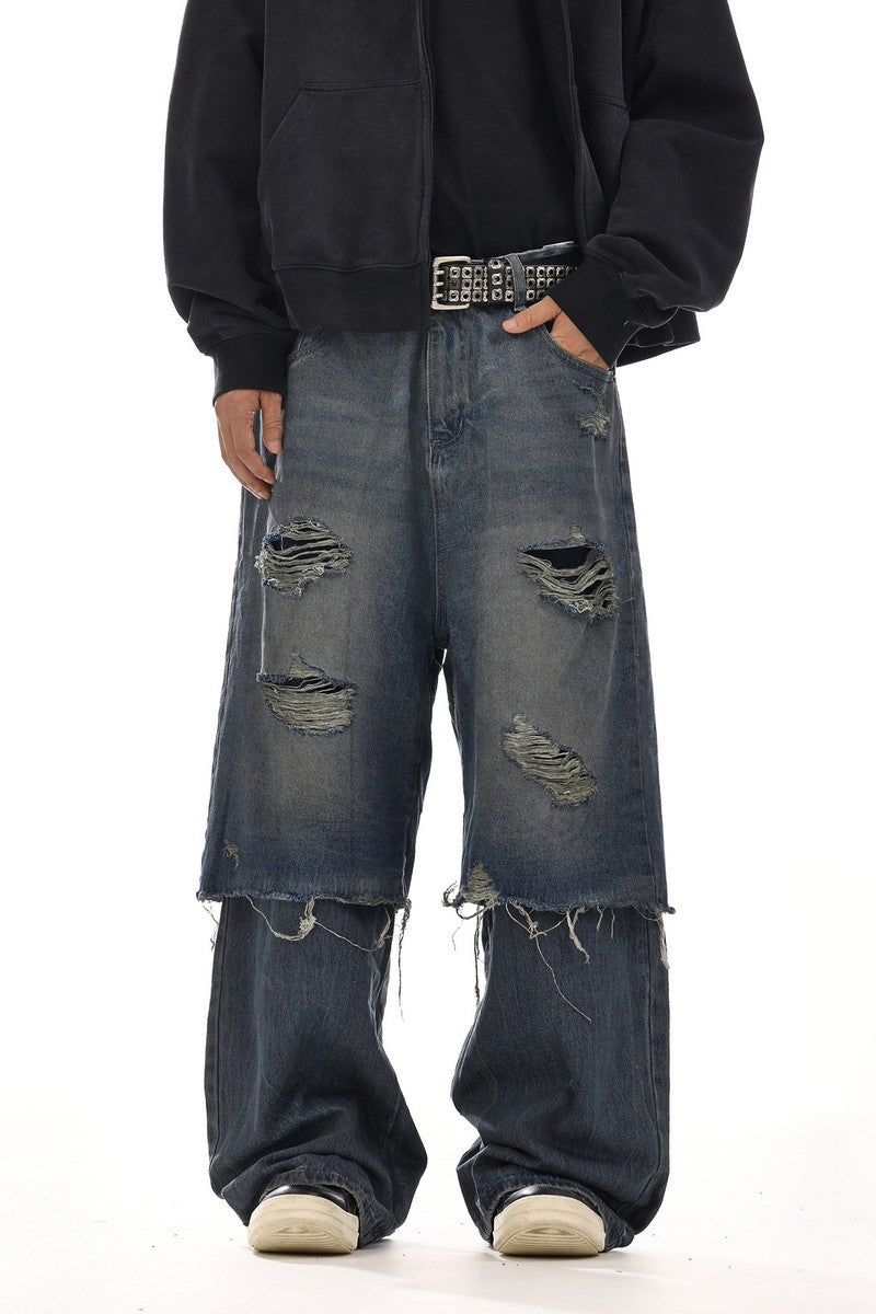 MBEXX（エムビーイーエックスエックス）の「Vintage Deconstructed Patchwork Jeans（Pants）」