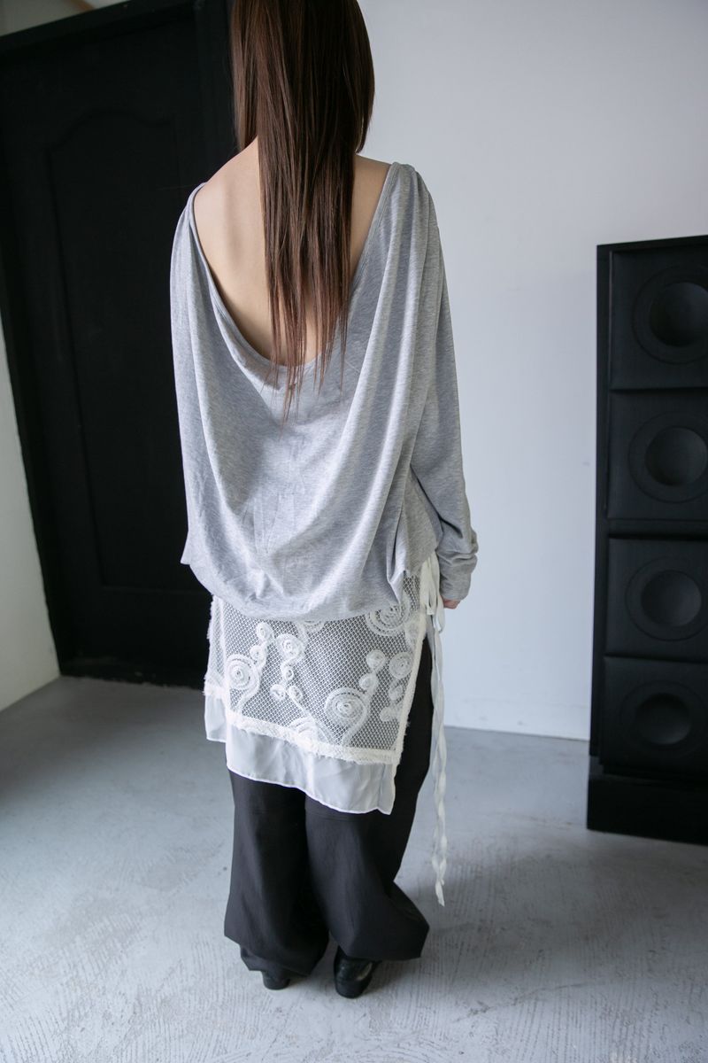 draped backless over top(3colors)