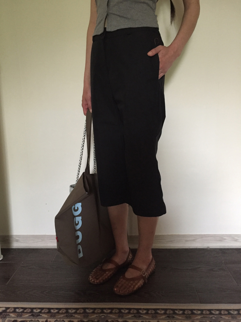 Linear Capri Pants (2color)
