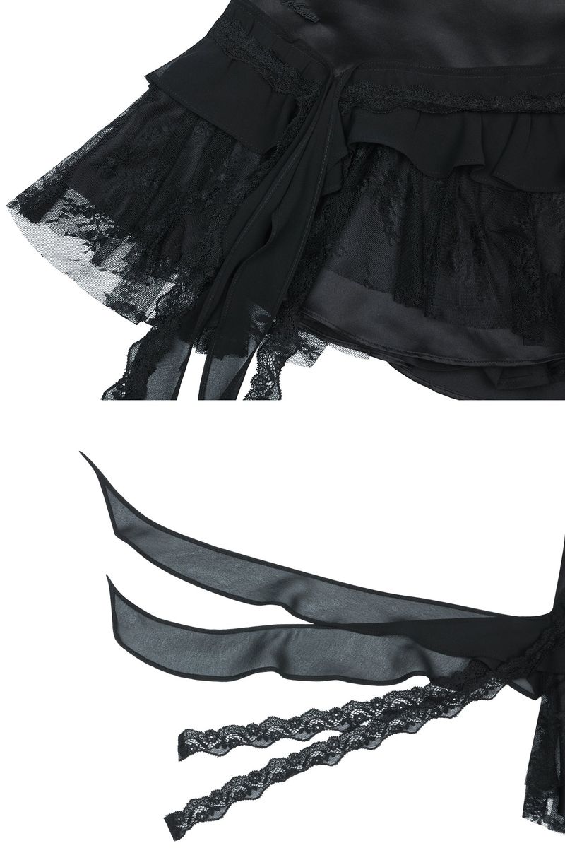 SWAN SKIRT black