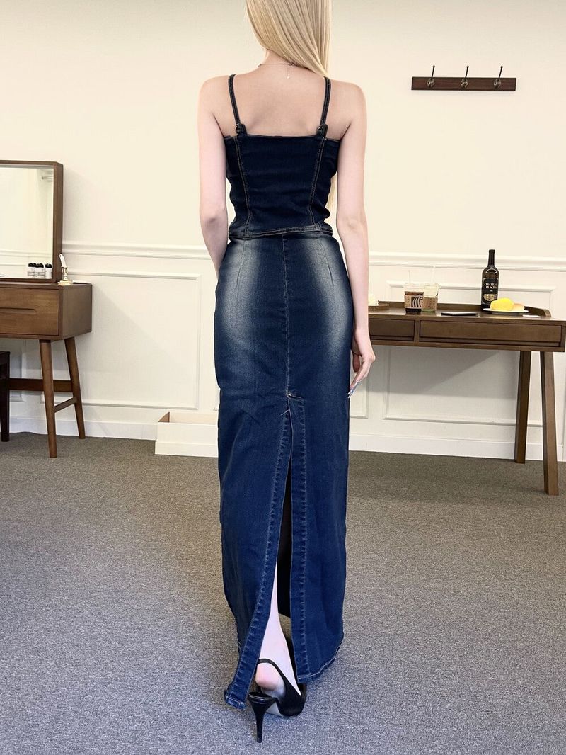 1325. Mermaid span denim washing maxy ops