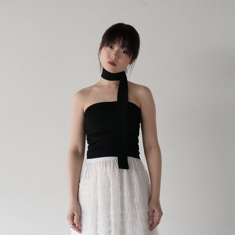ribbon bustier