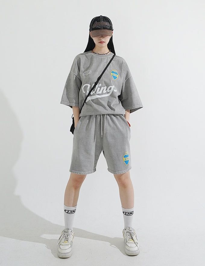 Pigment Wings Short Sweatpants