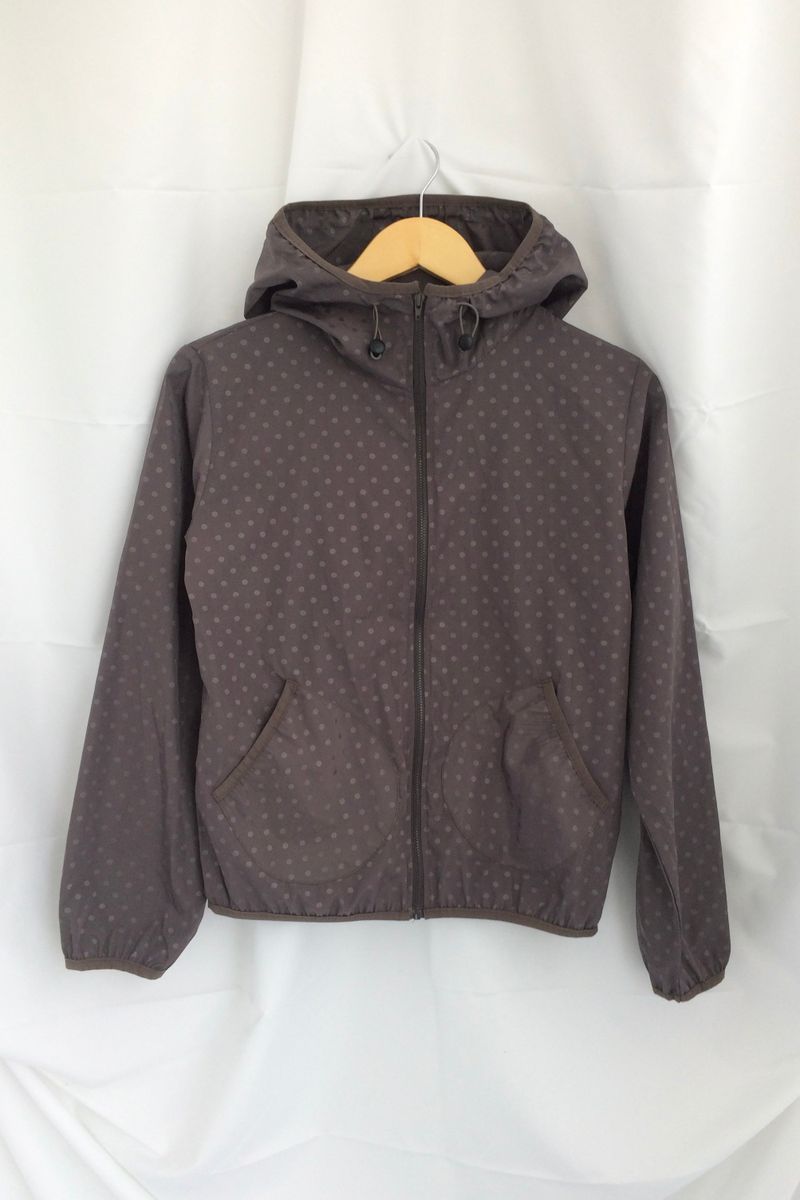 Soft terry dot windbreaker