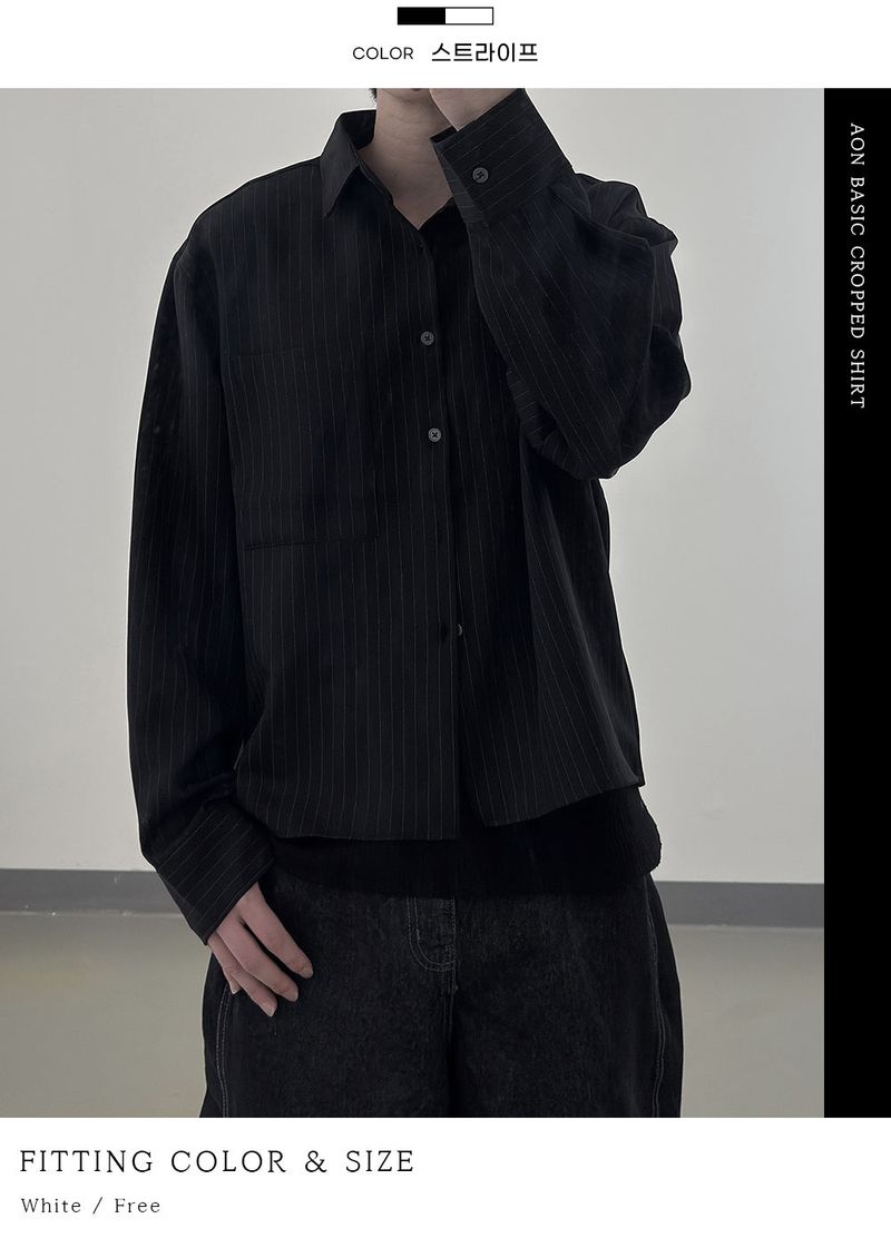 Aon Basic Cropped Shirt
