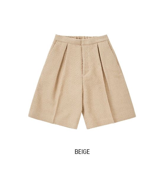 Bound Tweed Half Shirt Jacket Pants Set