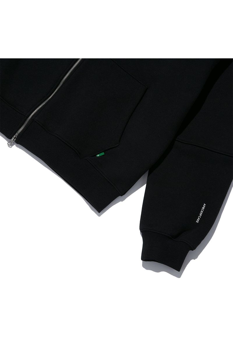 Cherry Bear Hood Zipup_Black