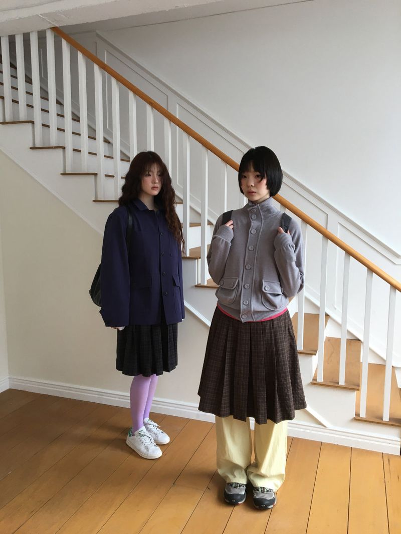 DUGGY（ダギー）の「YWD プレイドプリーツスカート + ベルト (3color)（スカート）」