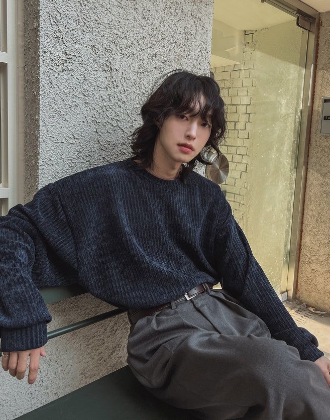 Tachy Velvet Knit Sweatshirt