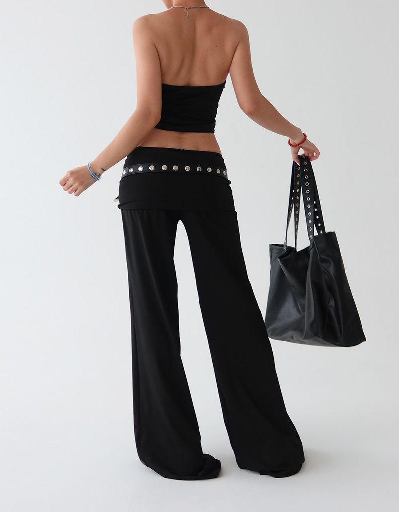 Summer Tube Top & Roll-Up Pants Two-Piece Set