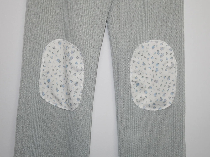 floral patch pants