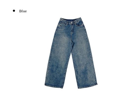 Nick Washing Straight Wide Denim Pants