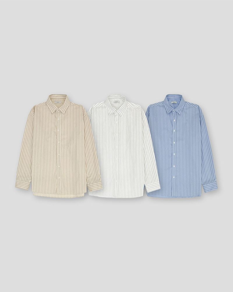 Pastel Oversized Stripe Shirt