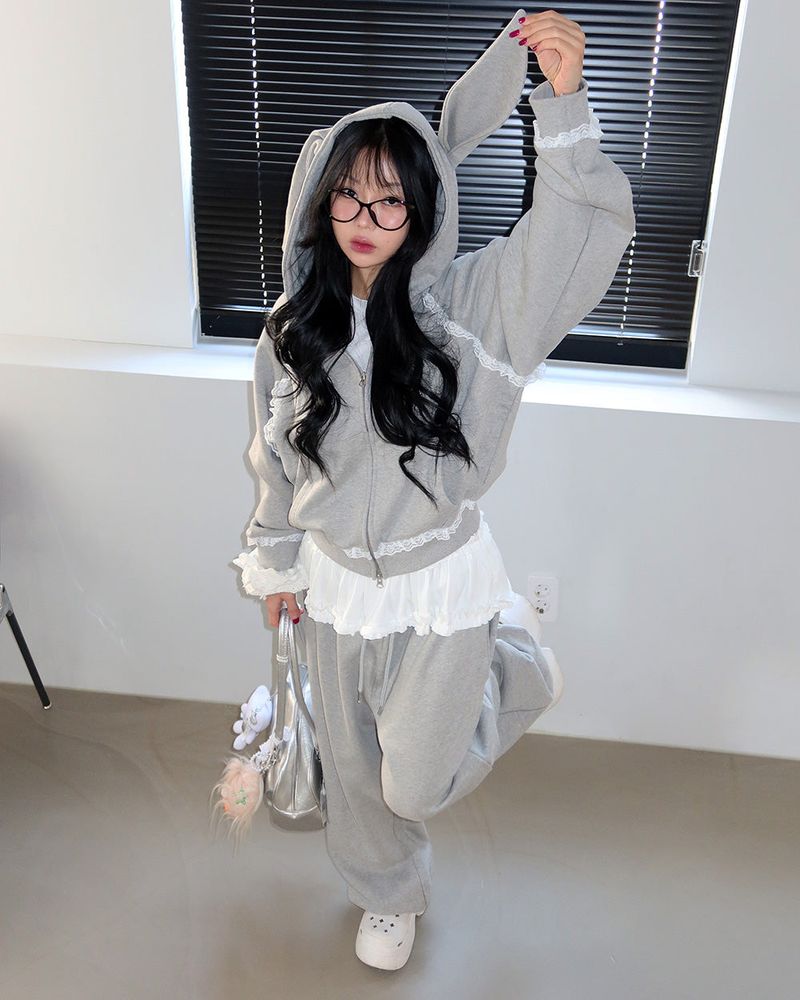 フリルレイヤードロングシャツ