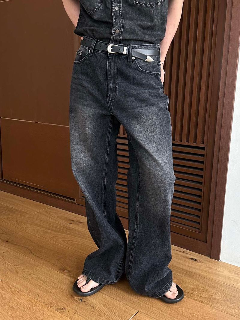 Standard flare denim pants(3color)