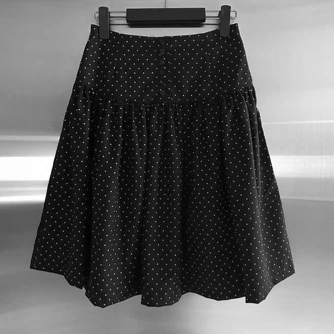 Tib Dot Midi Skirt
