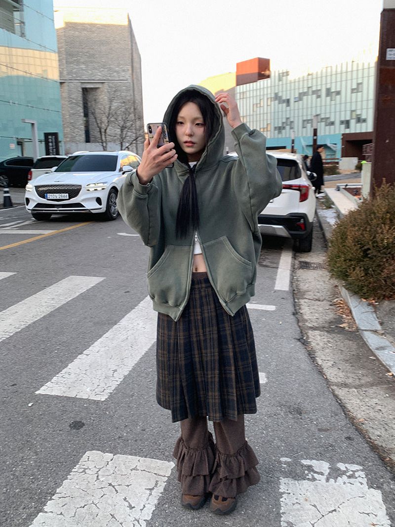PIGMENT HOOD ZIP-UP (3C)
