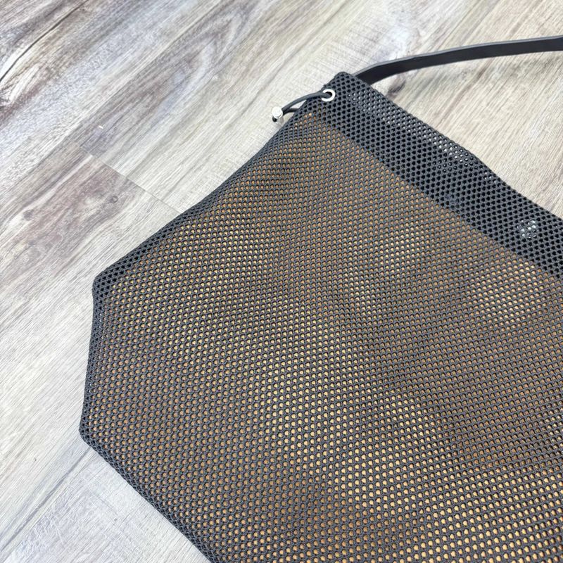 Mesh Drawstring Shoulder Bag