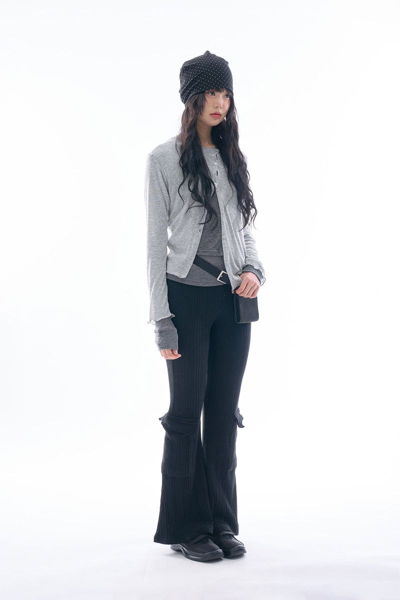 Raucohouse(ラウコハウス)の「Eller lettuce edge cardigan(Tops)」