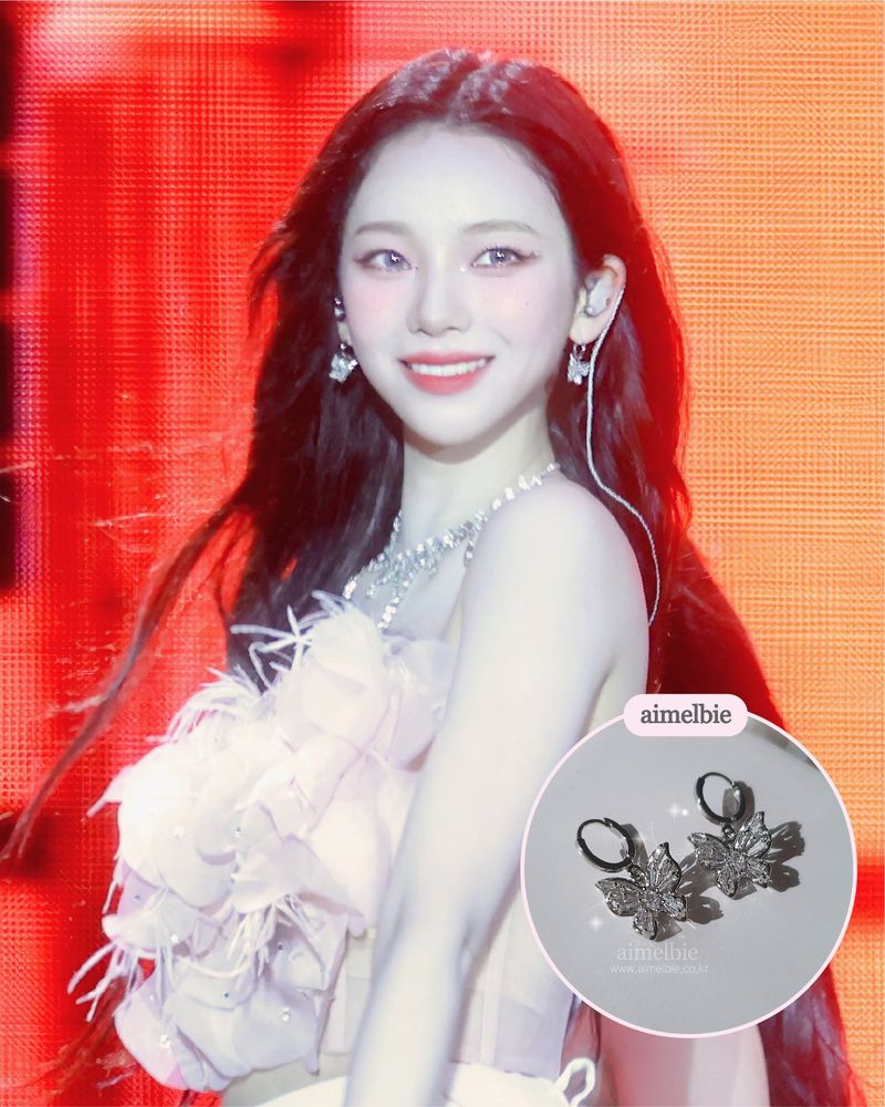 [Aespa Karina Piercing] Butterfly Fairy Huggies Piercing