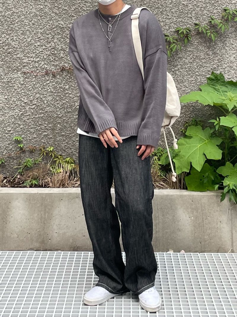MOCA ROUND BUTTON KNIT(6COLOR)