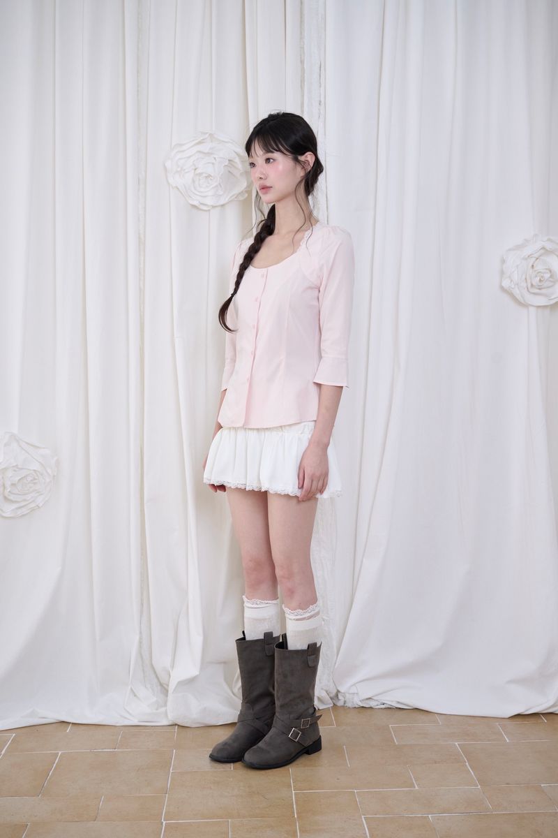 Mabel Lace Square-Neck Blouse (3 colors)