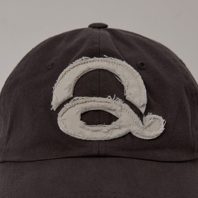 Washed Logo Ball Cap (Brown/White)