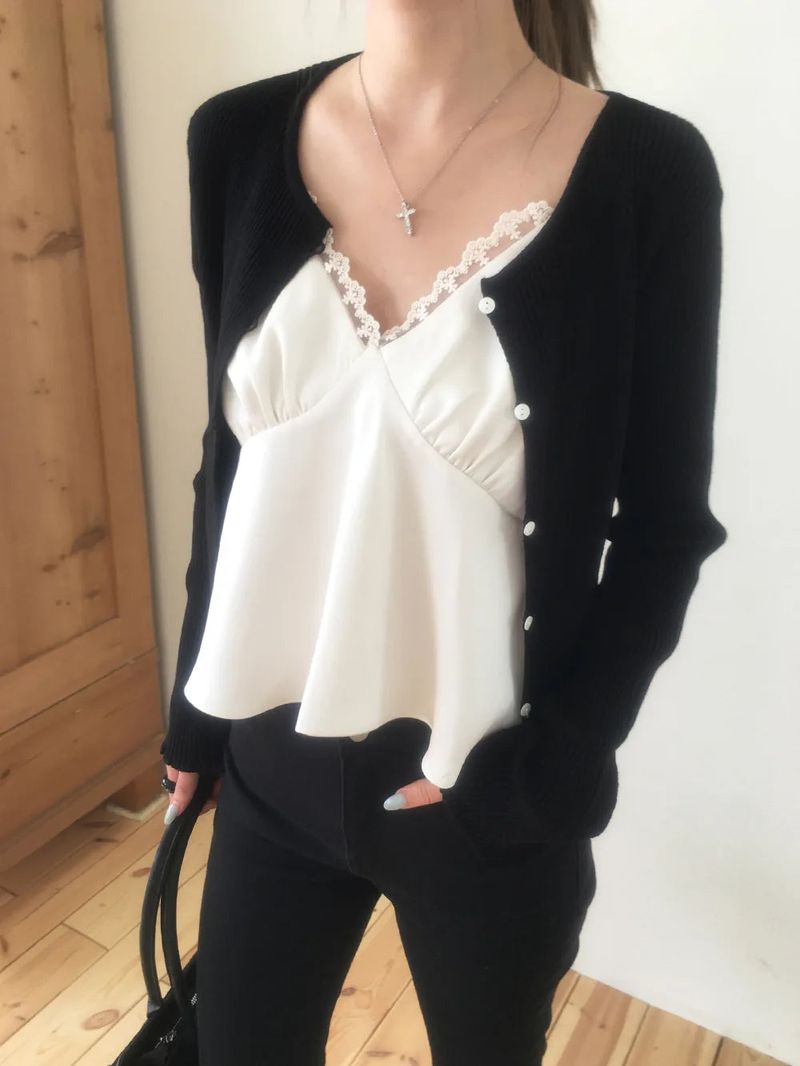 Owen frill cardigan